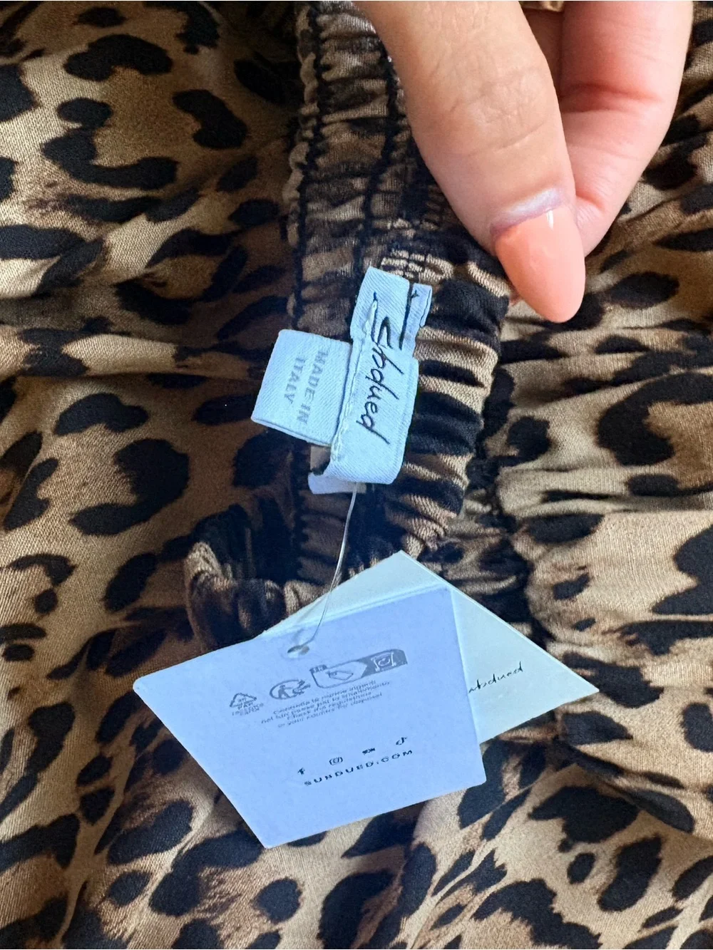Leopard Print skirt subdued